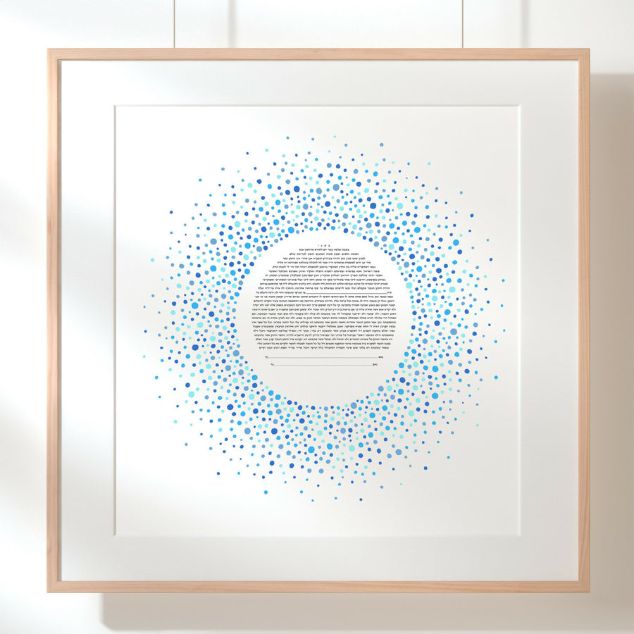 Blue Dots Print